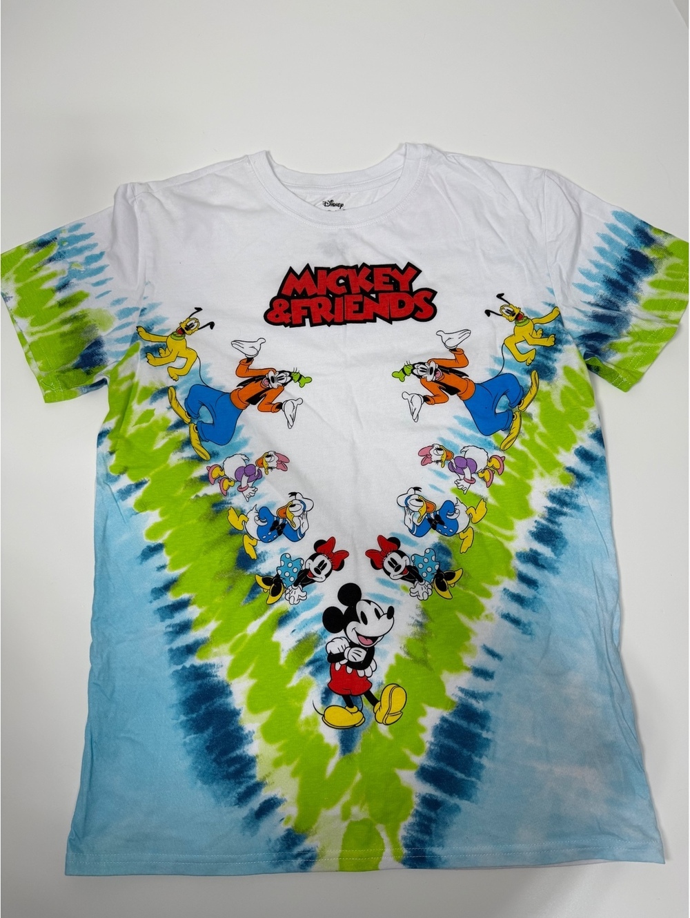 Disney Mickey & Friends Tie-Dye Graphic T-Shirt size L